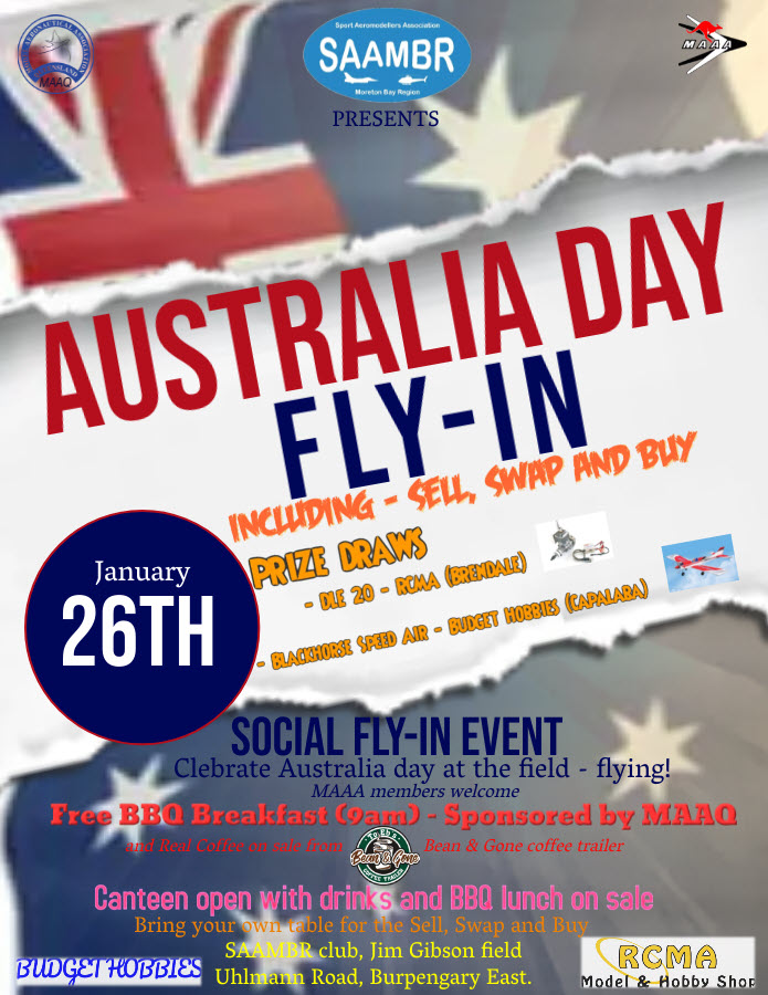 SAAMBR (Burpengary) - Australia day Fly-in event